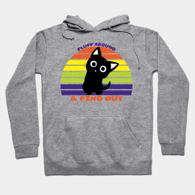 Fluff Around and Find Out Cat Hoodie by jorinde winter designs